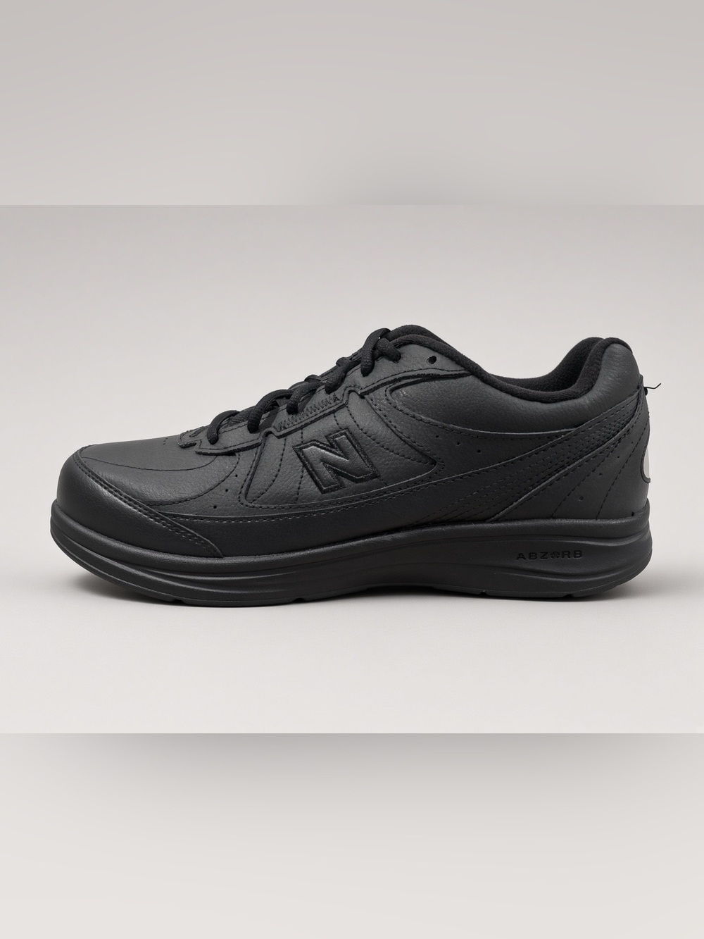 New Balance 577 Black Leather Walking Shoe WW577BK 2E US W 11 / M 9.5